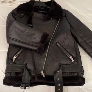 Zara faux sheepskin coat